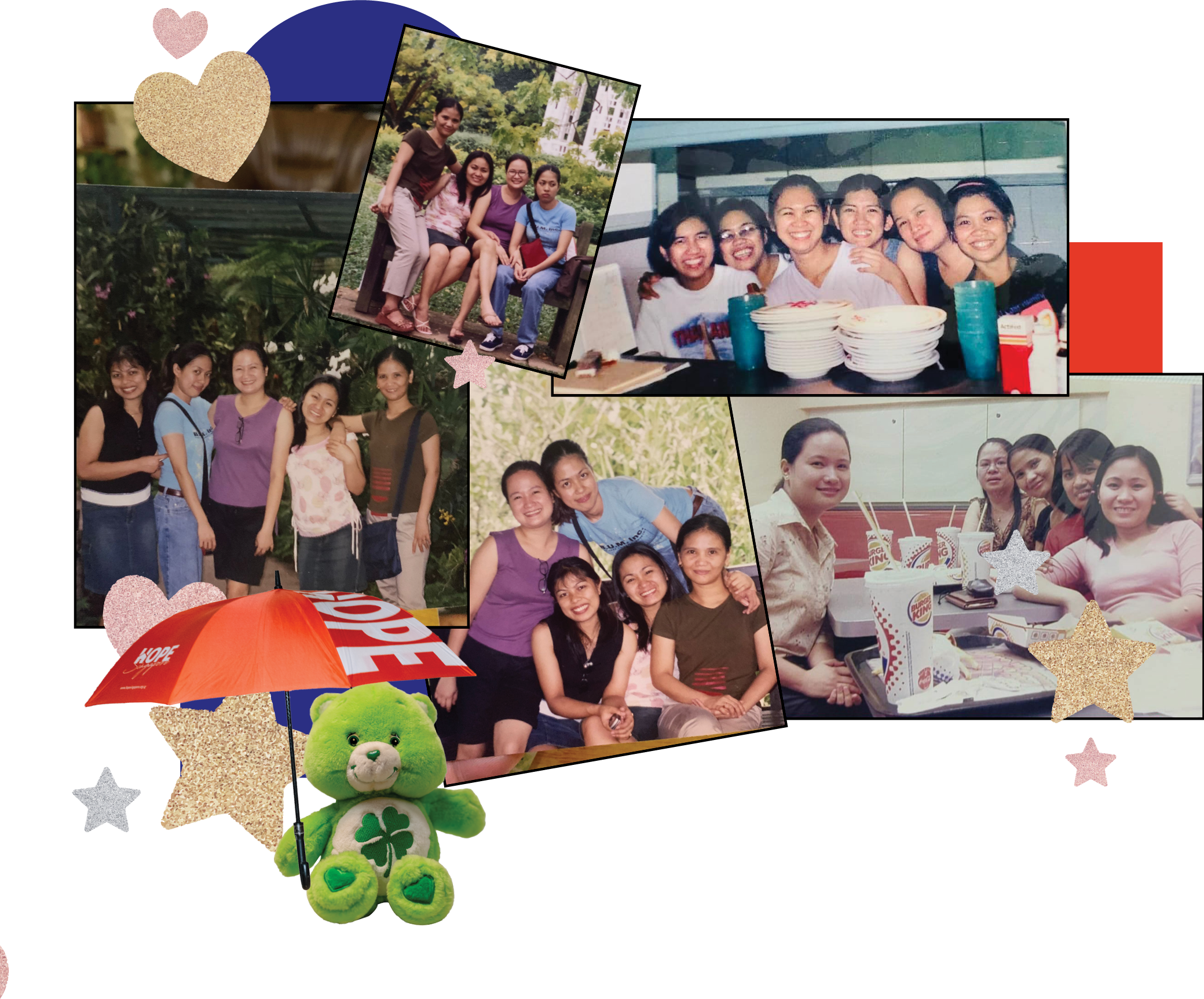 Gigi with her community